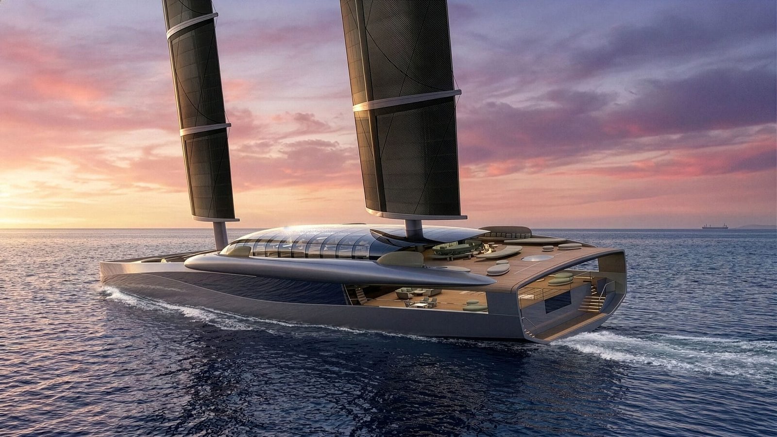 Superyacht Solaris Nova under sail